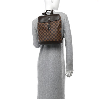 LOUIS VUITTON Damier Ebene Soho Backpack