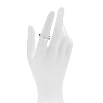 TIFFANY Sterling Silver Narrow Notes Ring 54 7