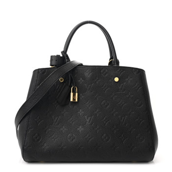 LOUIS VUITTON Empreinte Montaigne MM Black