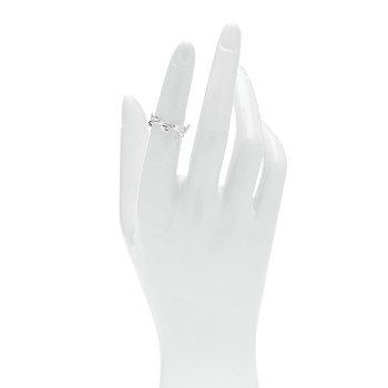TIFFANY Sterling Silver Paloma Picasso Narrow Olive Leaf Band Ring 49 4.75
