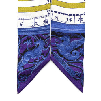 HERMES Silk Astrologie Twilly