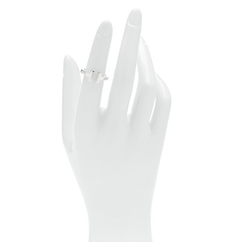TIFFANY Sterling Silver T Square Ring 49 5