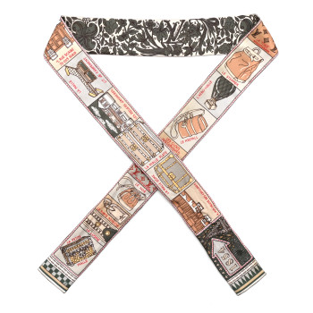 LOUIS VUITTON Silk Jeu De Louis BB Bandeau Kaki