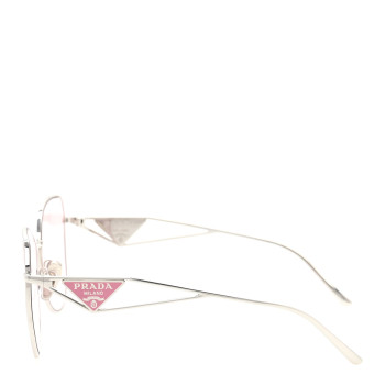 PRADA Metal Symbole Triangle Logo Sunglasses SPR57YS Pink