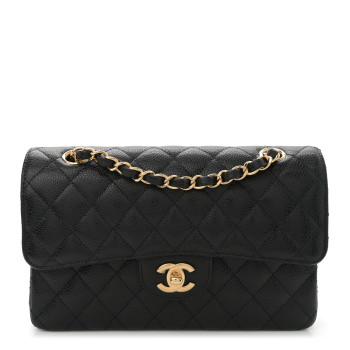CHANEL Caviar Quilted Small Double Flap Black