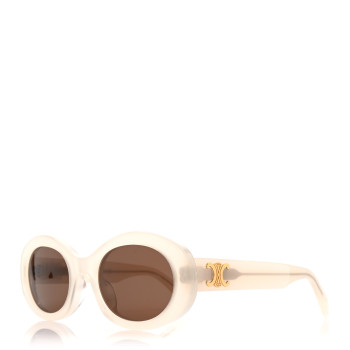 CELINE Acetate Triomphe 01 Sunglasses CL 40194U White