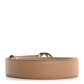GUCCI Calfskin Interlocking G 37mm Belt 95 38 Camelia