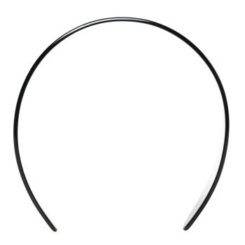 GUCCI Resin Crystal Interlocking G Headband Black