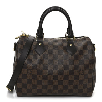 LOUIS VUITTON Damier Ebene Speedy Bandouliere 25