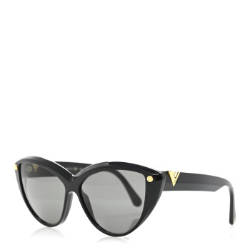 LOUIS VUITTON Acetate My Fair Lady Sunglasses Z1135W Black