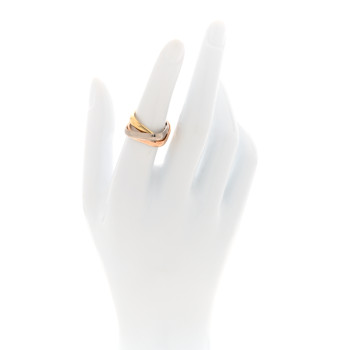 CARTIER 18K Pink Yellow White Gold Medium Trinity Cushion Ring 52 6 CARTIER 18K Pink Yellow White Gold Medium Trinity Cushion Ring 52 6