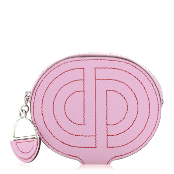 HERMES Chevre Mysore Inox In-The-Loop-To-Go Pochette Mauve Sylvestre