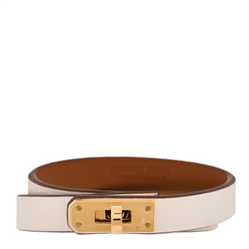HERMES Swift Mini Kelly Double Tour Bracelet T2 Nata