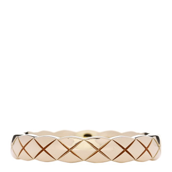 CHANEL 18K Beige Gold Mini Coco Crush Ring 50 5.25