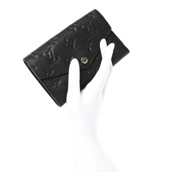 LOUIS VUITTON Empreinte Compact Curieuse Wallet Black