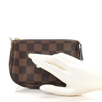 LOUIS VUITTON Damier Ebene Mini Pochette Accessories