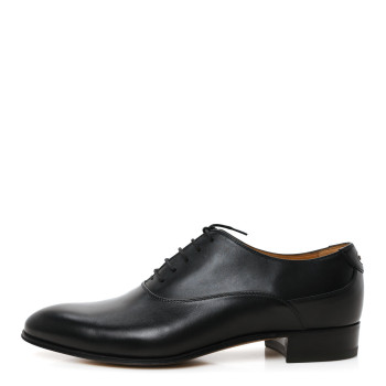 GUCCI Calfskin Mens Derby 9 Black