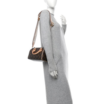 LOUIS VUITTON Monogram Speedy Bandouliere 20 Beige