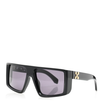 OFF-WHITE Acetate Alps Shield Sunglasses OERI004 Black
