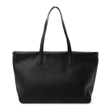 MANSUR GAVRIEL Pebbled Calfskin Everyday Zip Tote Black