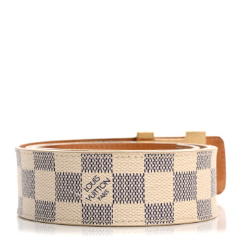 LOUIS VUITTON Damier Azur LV Initiales Belt 90 36