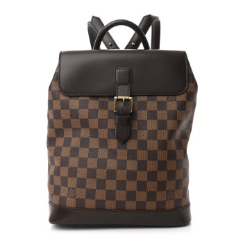 LOUIS VUITTON Damier Ebene Soho Backpack
