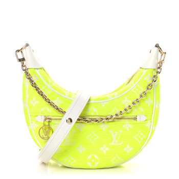 LOUIS VUITTON Monogram Jacquard Velvet Loop Yellow