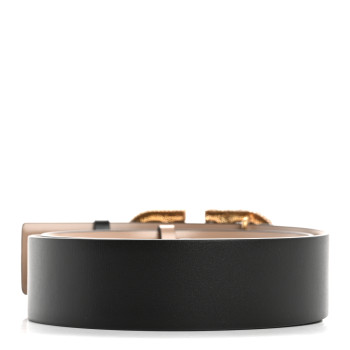 VALENTINO GARAVANI Calfskin Crystal VLogo 40mm Belt 95 38 Black Poudre
