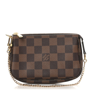 LOUIS VUITTON Damier Ebene Mini Pochette Accessories