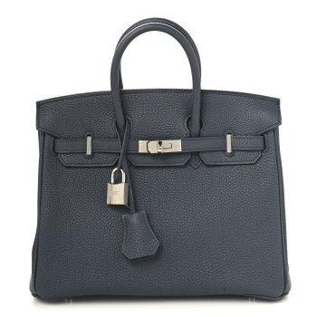 HERMES Togo Birkin 25 Gris Misty