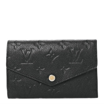 LOUIS VUITTON Empreinte Compact Curieuse Wallet Black