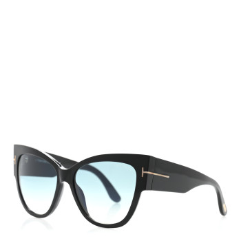 TOM FORD Acetate Anoushka Cat Eye Sunglasses TF371 Black