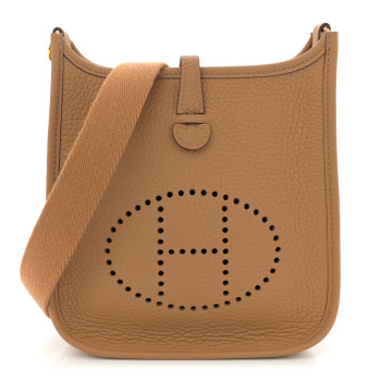 HERMES Taurillon Clemence Amazone Evelyne TPM Biscuit