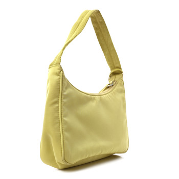 PRADA Tessuto Nylon Saffiano Mini Re-Edition 2000 Bag Ananas