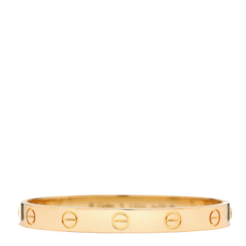 CARTIER 18K Yellow Gold LOVE Bracelet 15