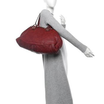 GUCCI Guccissima Shoulder Bag Red