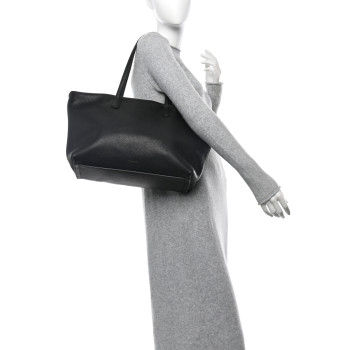 MANSUR GAVRIEL Pebbled Calfskin Everyday Zip Tote Black