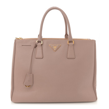 PRADA Saffiano Large Galleria Double Zip Tote Cipria