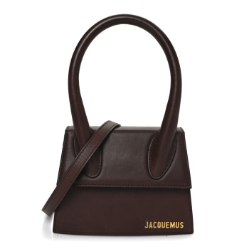 JACQUEMUS Smooth Calfskin Le Chiquito Moyen  Brown