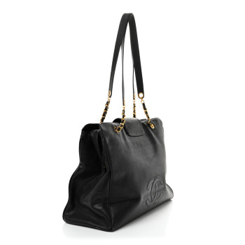 CHANEL Caviar XL Weekender Bag Black