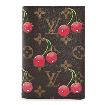 LOUIS VUITTON LV X TM Monogram Cerises Passport Cover