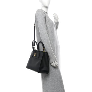 LOUIS VUITTON Taurillon City Steamer MM Black