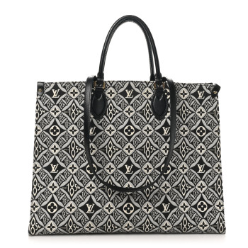 LOUIS VUITTON Jacquard Since 1854 Onthego GM Grey