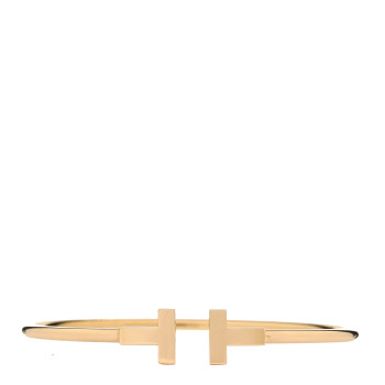 TIFFANY 18K Yellow Gold T Wire Bracelet