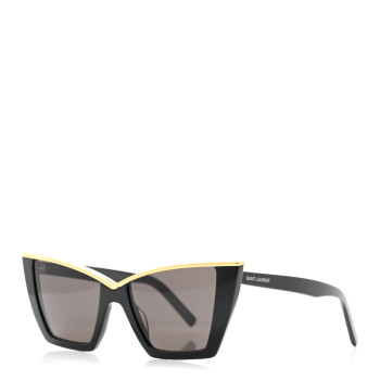 SAINT LAURENT Cat Eye Kate SL570 Sunglasses Black
