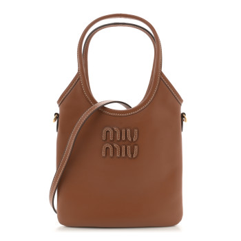 MIU MIU Nappa Mini Ivy Bag Cognac