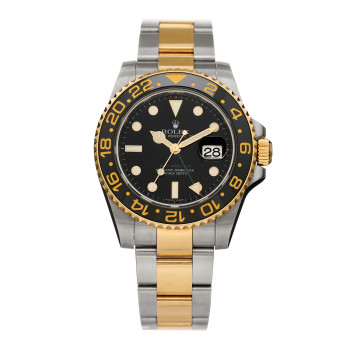 ROLEX Stainless Steel 18K Yellow Gold 40mm GMT-Master II Oyster Perpetual Date Watch 116713LN