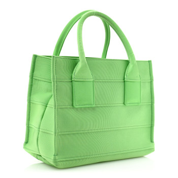 SALVATORE FERRAGAMO Nylon Logo Printed Tote Green