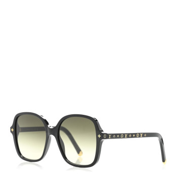 LOUIS VUITTON Acetate My Monogram Light Square Sunglasses Z1861W Black