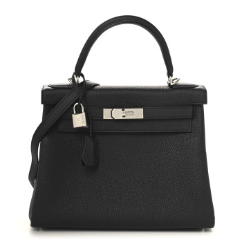 HERMES Togo Kelly Retourne 28 Black